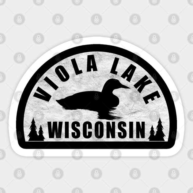 Viola Lake Northern Wisconsin Loon Viola Lake Wisconsin Sticker